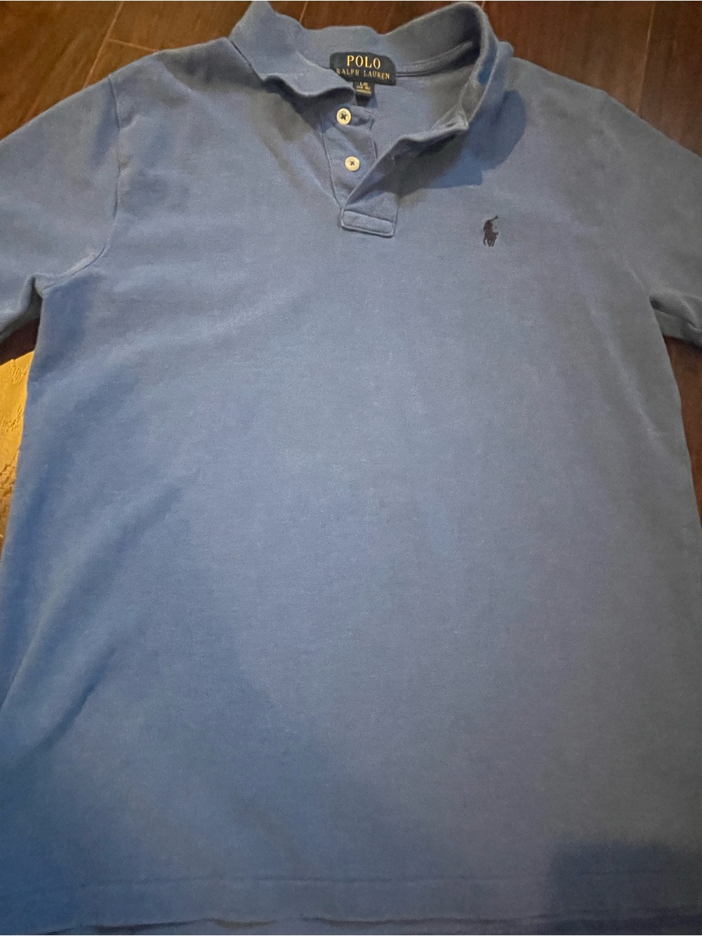 Polo by Ralph Lauren boys Light Blue Short-Sleeve Polo sz 14
